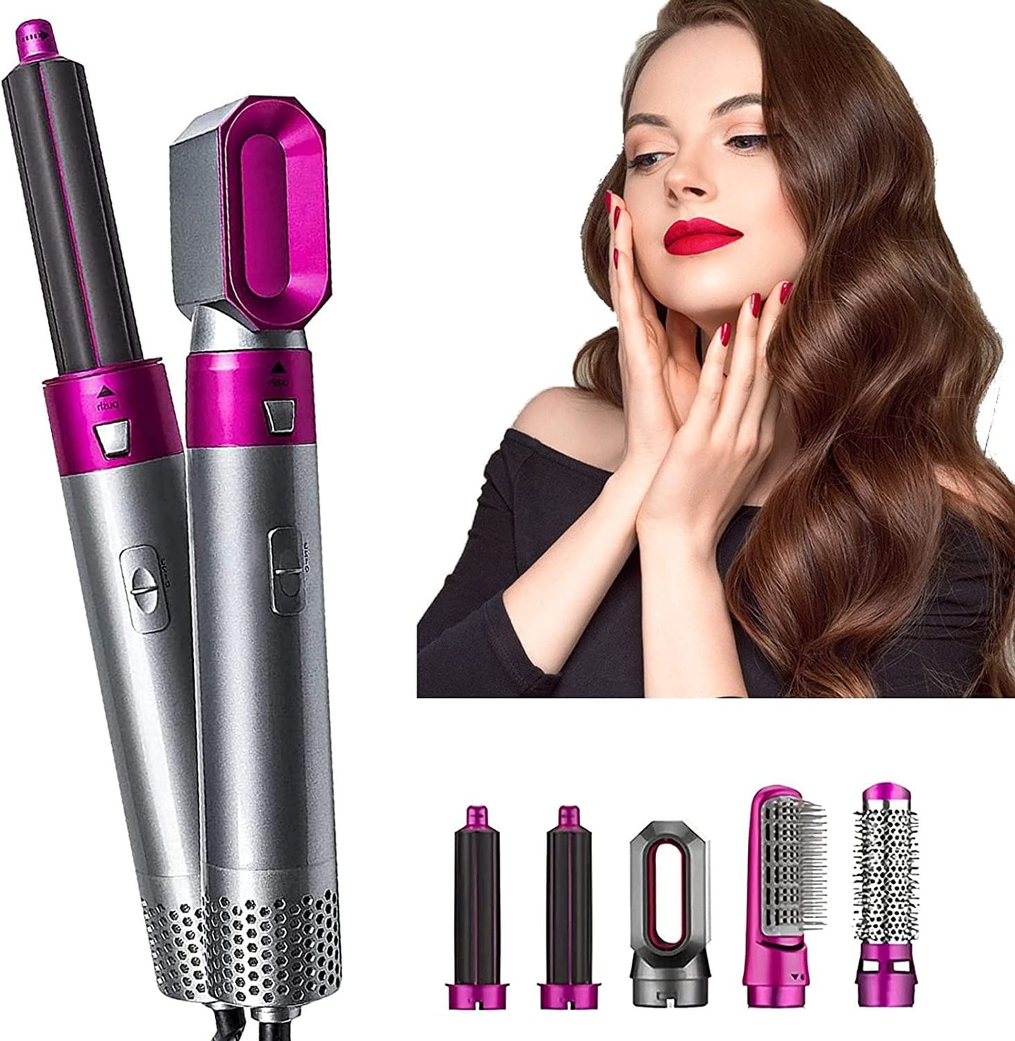 5 In 1 Hot Air Styler Curler Brush